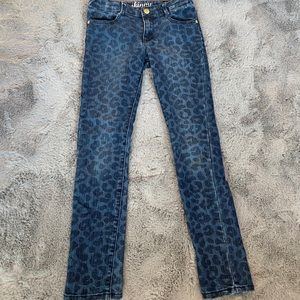 Gymboree girls leopard print skinny jeans